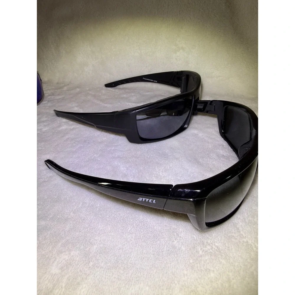 Unbranded Sunglasses Men OS Black Blue‎ Sport Wrap Bundle 4pk ATTCL Kast